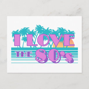 Carte Postale J'Aime Les Années 80