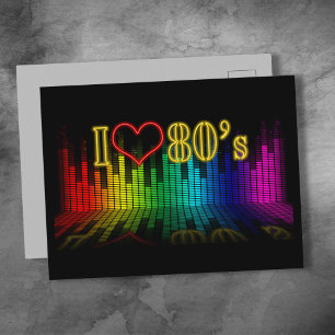 Carte Postale J'Aime Les Années 80