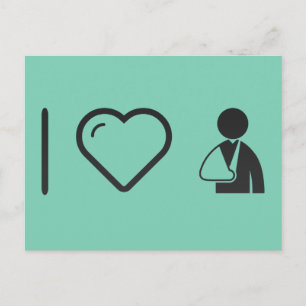 Carte Postale J'aime les armes brisées