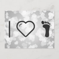J'aime les empreintes de pieds