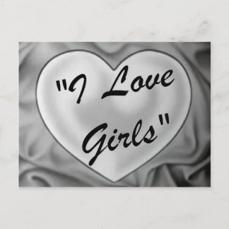 Carte Postale J'aime les filles