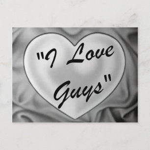 Carte Postale J'aime les gars