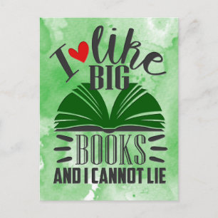 Carte Postale J'Aime Les Grands Livres
