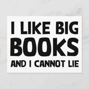 Carte Postale J'Aime Les Grands Livres