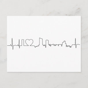 Carte Postale J'aime les Grands Rapides dans un style ecg extrao