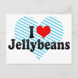 Carte Postale J'aime les jellybeans