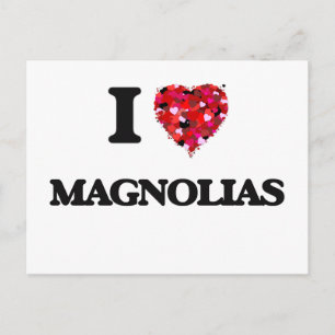 Carte Postale J'aime les Magnolias