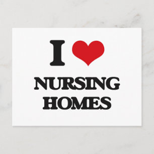 Carte Postale J'aime les maisons de soins infirmiers
