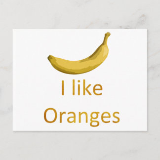 Carte Postale J'aime les oranges
