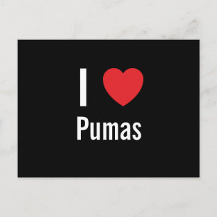 Carte Postale J'aime les Pumas