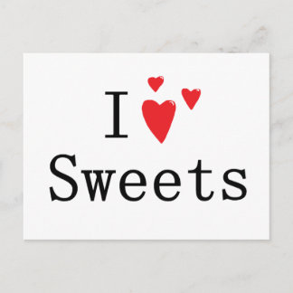 Carte Postale J'aime les sucreries