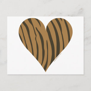 Carte Postale J'aime les tigres