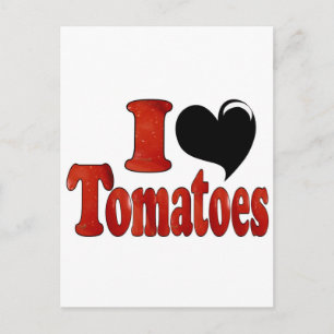 Carte Postale J'aime les tomates