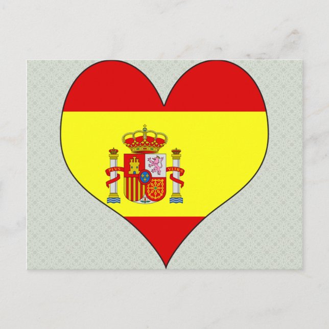 Carte Postale J'aime l'Espagne (Devant)