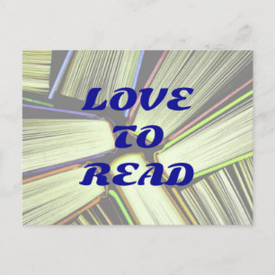 Carte postale J'AIME LIRE
