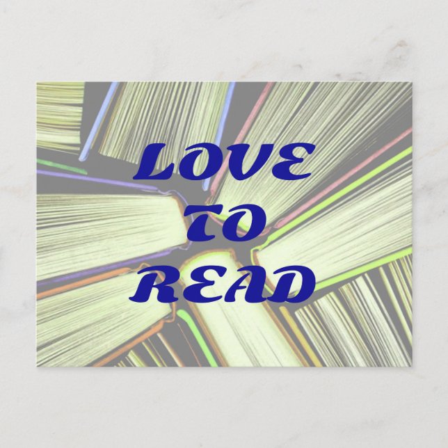 Carte postale J'AIME LIRE (Devant)