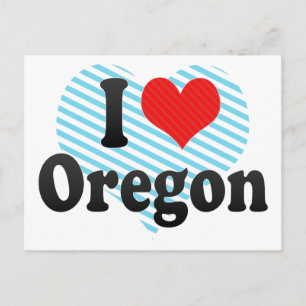 Carte Postale J'aime l'Oregon