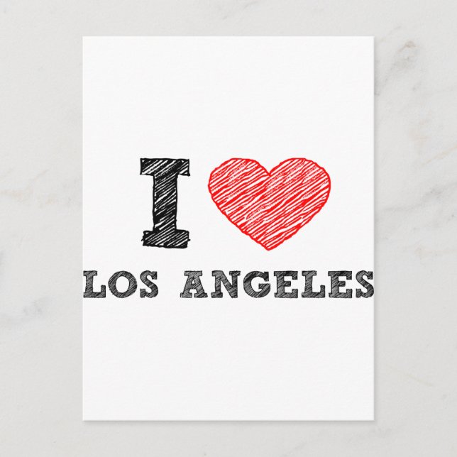 Carte Postale J'aime Los Angeles (Devant)