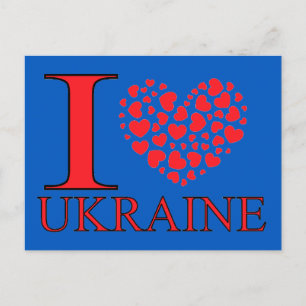 Carte Postale J'aime l'Ukraine
