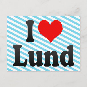 Carte Postale J'Aime Lund, Suède. Jag Alskar Lund, Suède