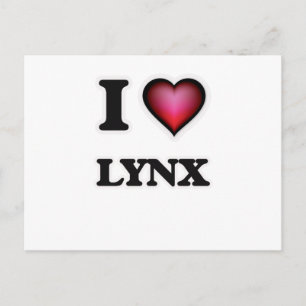 Carte Postale J'Aime Lynx