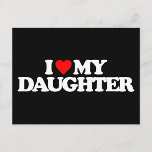 CARTE POSTALE J'AIME MA FILLE