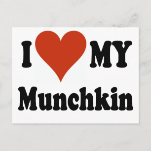 Carte Postale J'aime ma marchandise Munchkin
