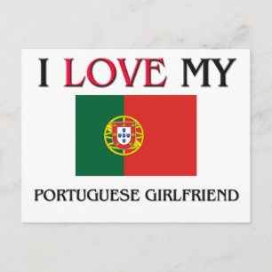 Carte Postale J'Aime Ma Petite Amie Portugaise