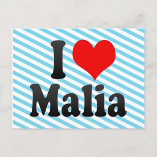 Carte Postale J'aime Malia
