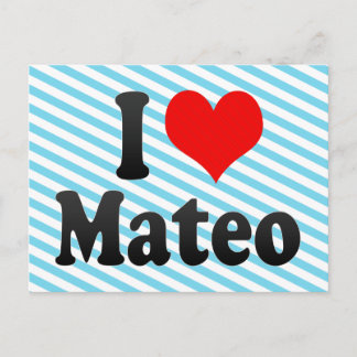 Carte Postale J'aime Mateo