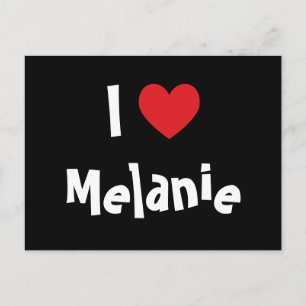 Carte Postale J'aime Melanie