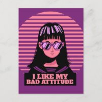 J'AIME MES MAUVAISES ATTITUDES FILLES FEMMES FEMME