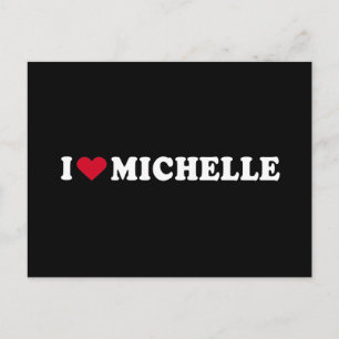 CARTE POSTALE J'AIME MICHELLE