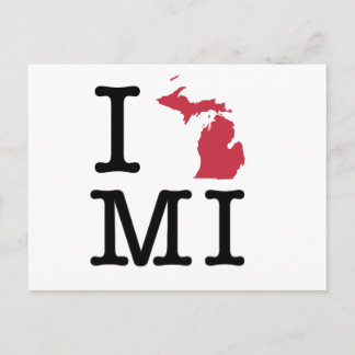 Carte Postale J'aime Michigan