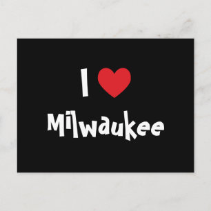 Carte Postale J'aime Milwaukee