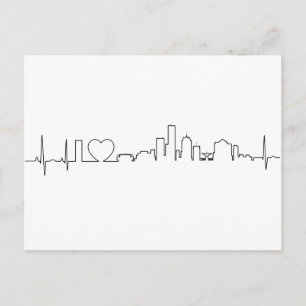 Carte Postale J'aime Milwaukee dans un style ecg extraordinaire