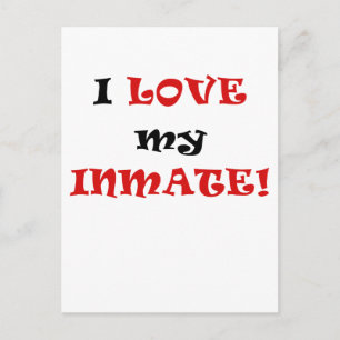 Carte Postale J'aime mon détenu