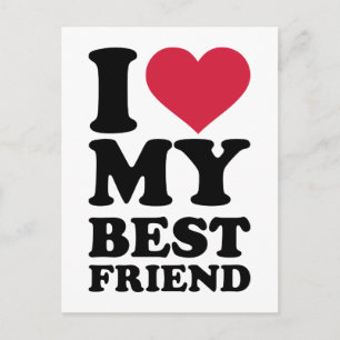 Carte Postale J'aime mon meilleur ami
