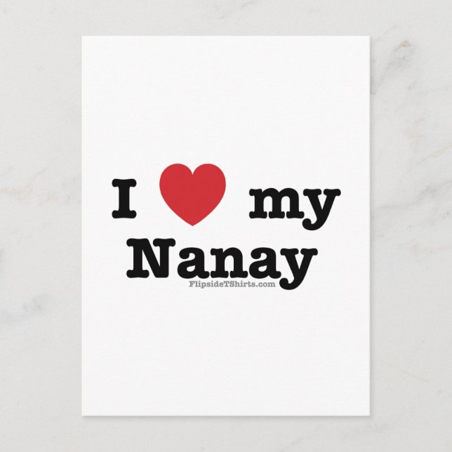 Carte Postale J'Aime Mon Nanay (Devant)