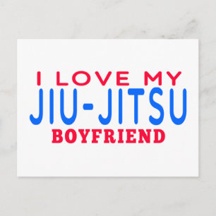 Carte Postale J'Aime Mon Petit Ami Jiu-Jitsu