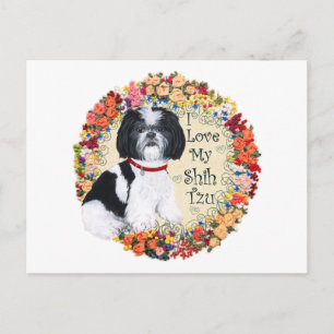 Carte Postale J'aime mon Shih Tzu
