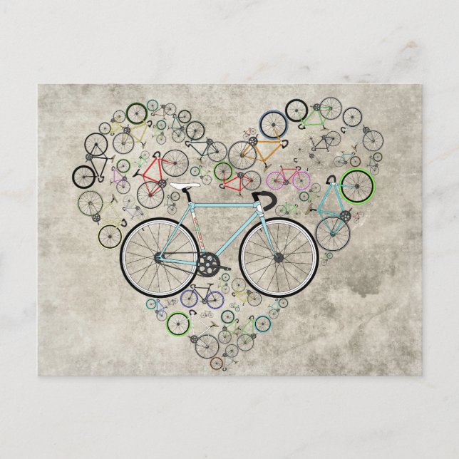 Carte Postale J'Aime Mon Vélo (Devant)