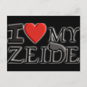 Carte Postale J'aime mon Zeide