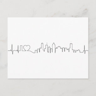 Carte Postale J'aime Montréal dans un style ecg extraordinaire