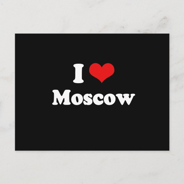 CARTE POSTALE J'AIME MOSCOU (Devant)