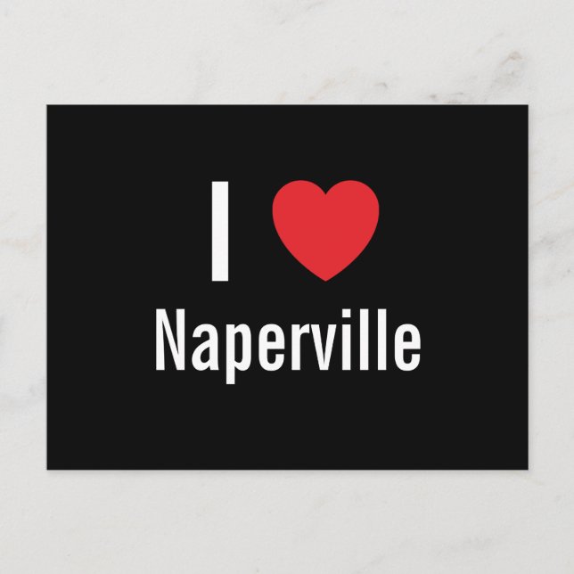 Carte Postale J'aime Naperville (Devant)