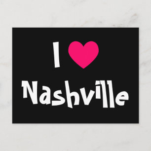 Carte Postale J'aime Nashville