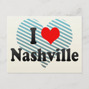 Carte Postale J'aime Nashville, Etats-Unis