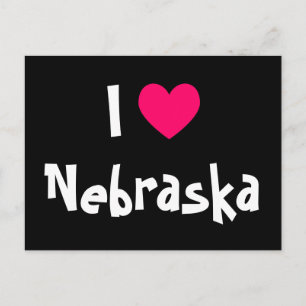 Carte Postale J'aime Nebraska