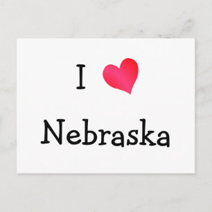 Carte Postale J'aime Nebraska